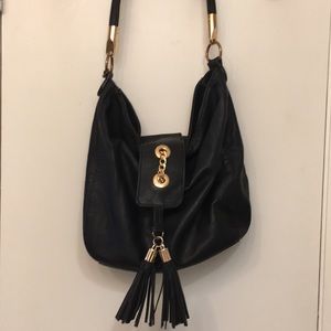 Black and Gold Big Buddha Bag